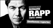 HOMMAGE A BERNARD RAPP (1945-2006)